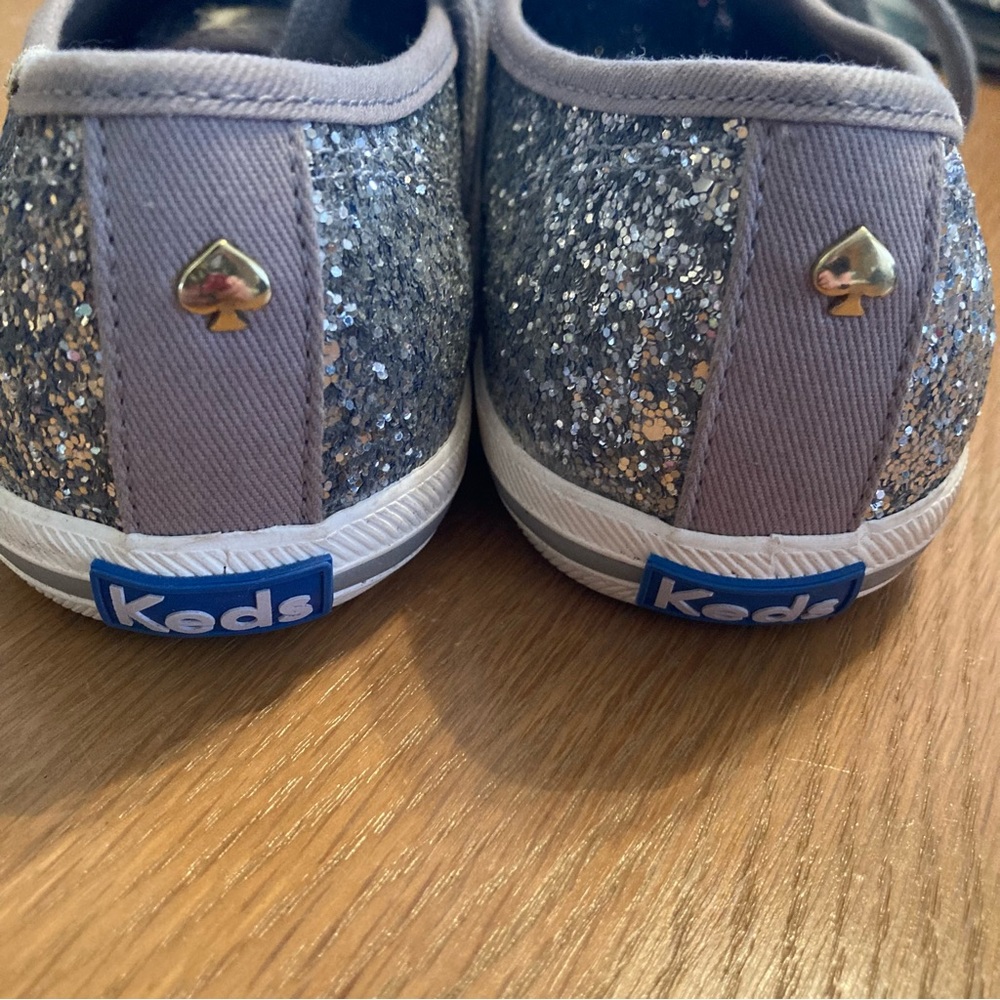 Keds Kate Spade Silver Glitter Wedding Sneaker Shoes … Gem